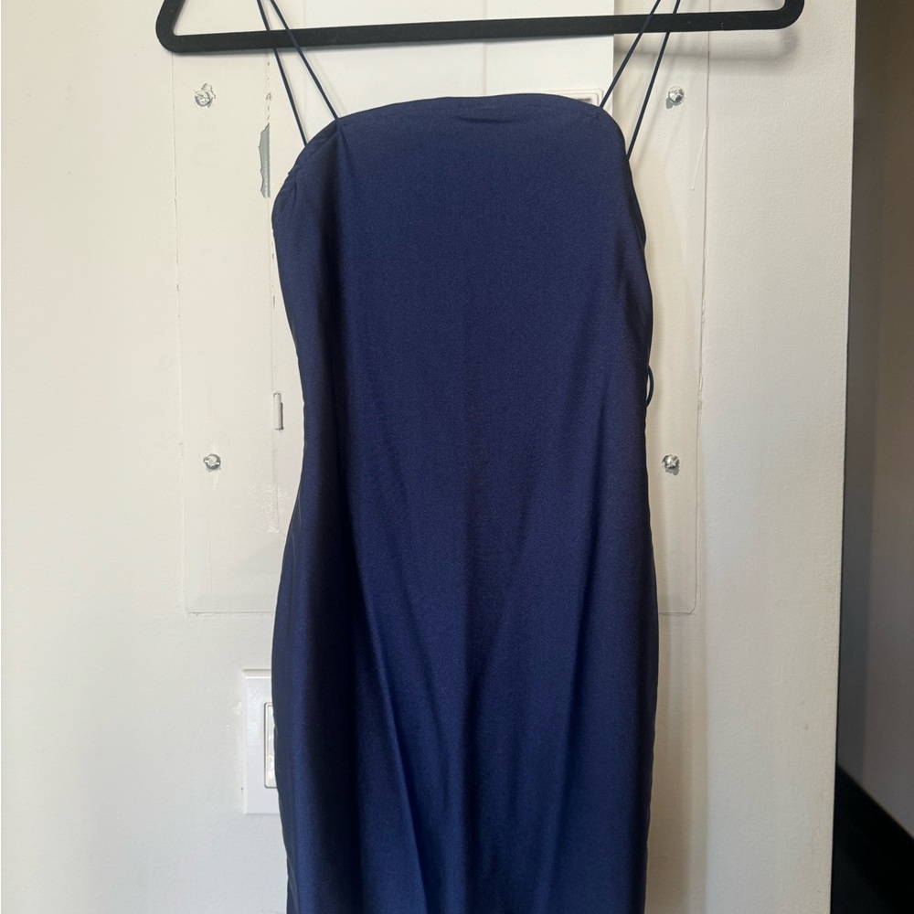 Superdown (Revolve) Elegant Blue Spaghetti Strap … - image 5